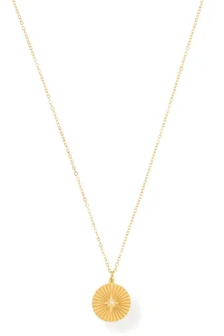 Ellie Vail Jewelry-Rue Sunburst Disc Necklace