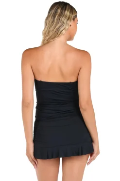 La Blanca Bandeau|Tank-Ruffle Bandeau Tankini Top