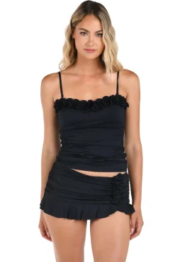 La Blanca Bandeau|Tank-Ruffle Bandeau Tankini Top