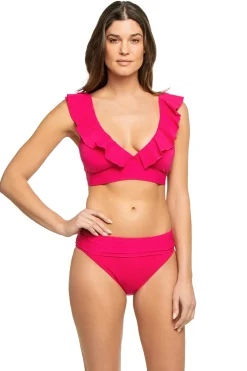 Cerulean Sea Bralette|Bikinis-Ruffle Bralette Bikini Top