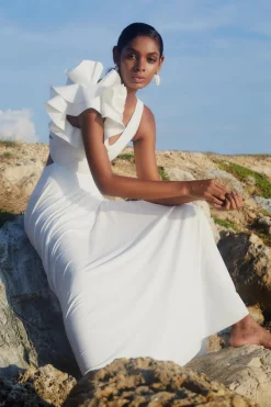 Maygel Coronel Sundresses-Ruffle Maxi Dress