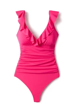 Cerulean Sea Tank|One Pieces-Ruffle One Piece Swimsuit