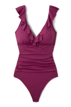 Cerulean Sea Tank|One Pieces-Ruffle One Piece Swimsuit