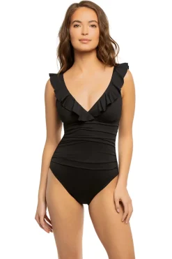 Cerulean Sea Tank|One Pieces-Ruffle One Piece Swimsuit
