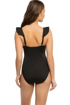 Cerulean Sea Tank|One Pieces-Ruffle One Piece Swimsuit