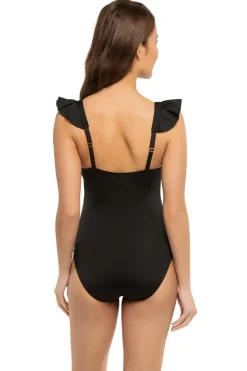 Cerulean Sea Tank|One Pieces-Ruffle One Piece Swimsuit