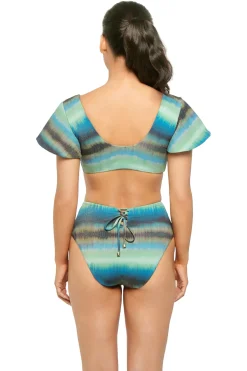 Cosita Linda Bikinis-Ruffle Plunge Bikini Top