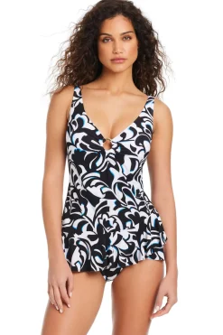 Beyond Control Swimdress / Skirted|One Pieces-Ruffle Swim Dress