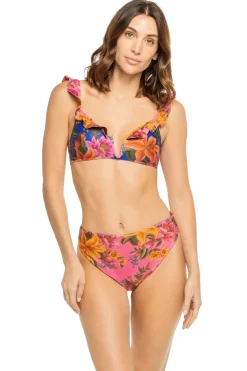 Farm Rio Bikinis-Ruffle Underwire Bikini Top