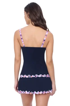 Profile by Gottex Tank|Tankinis-Ruffled Trim Tankini Top (D Cup)