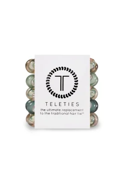 Teleties Hair Accessories-Sage Swirl 5-Pack Mini Hair Ties