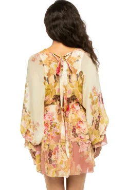 Hemant & Nandita Sundresses-Sama Long Sleeve Mini Dress