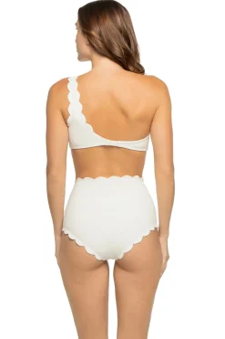 Marysia Bikinis-Santa Barbara Scallop Asymmetrical Bikini Top