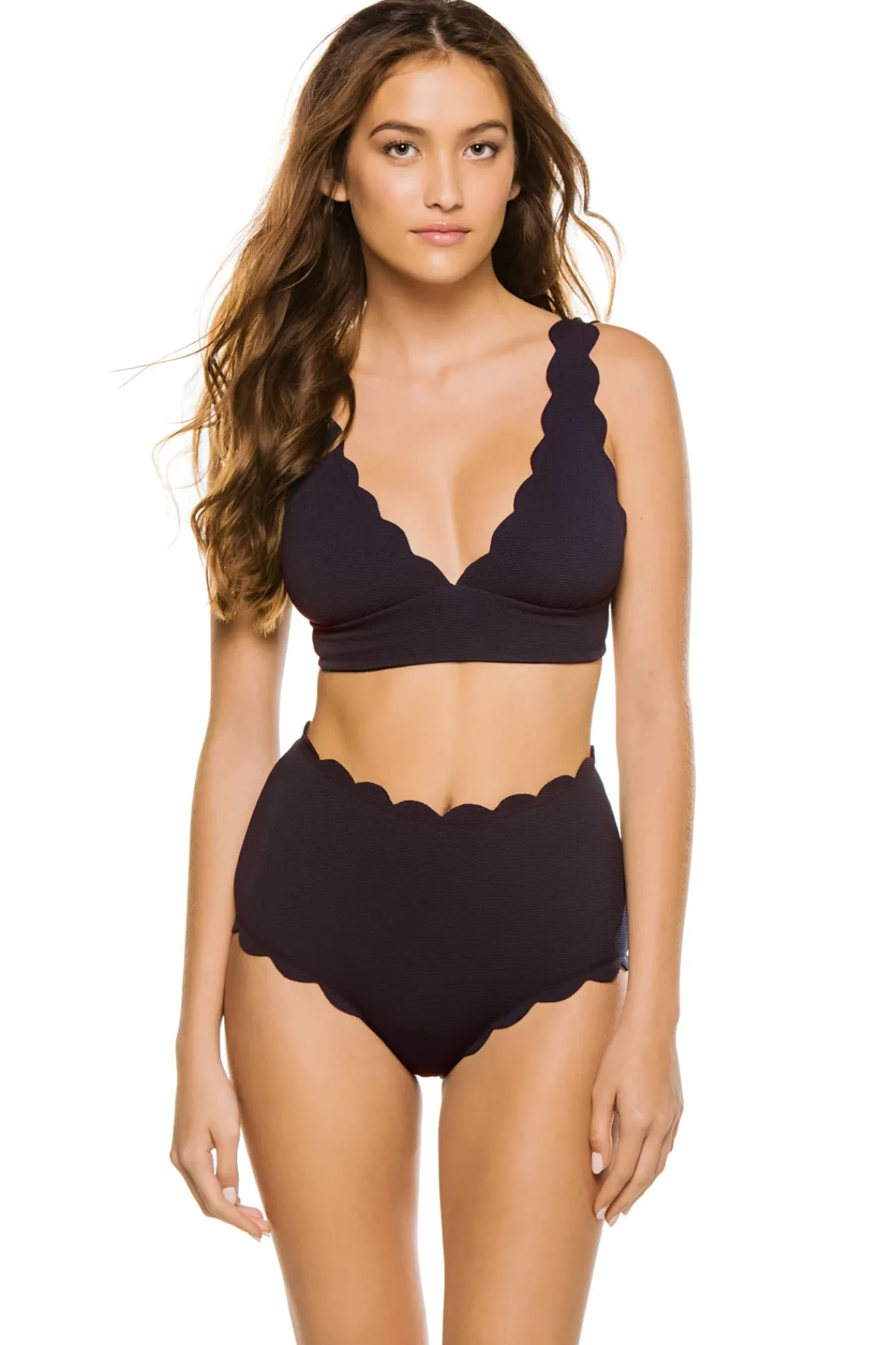 Marysia Bikinis-Santa Clara Scallop Bikini Top