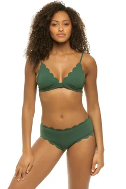 Marysia Bralette|Triangle-Santa Clara Scallop Bralette Bikini Top