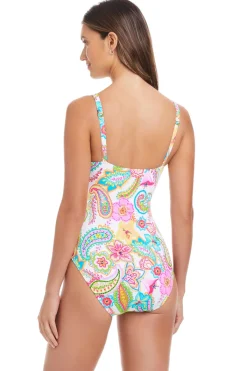 Bleu Rod Beattie One Pieces-Scoop Neck One Piece Swimsuit