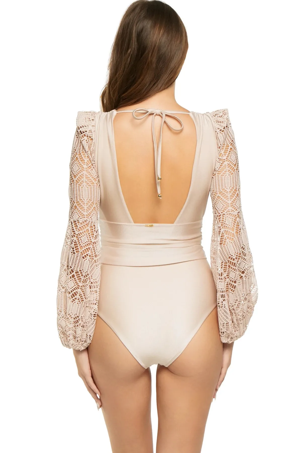 PatBo Plunge|One Pieces-Seashell Plunge One Piece Swimsuit
