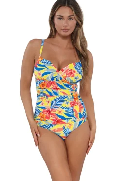 Sunsets Tank|Tankinis-Serena Underwire Tankini Top (E-H Cup)