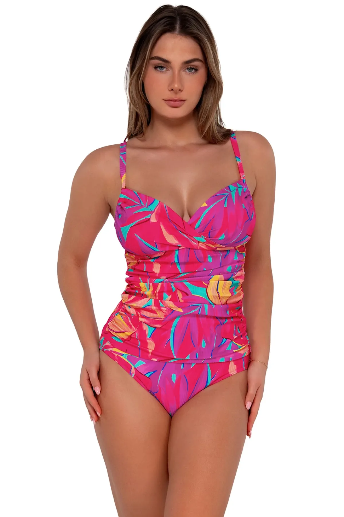 Sunsets Tank|Tankinis-Serena Underwire Tankini Top (E-H Cup)