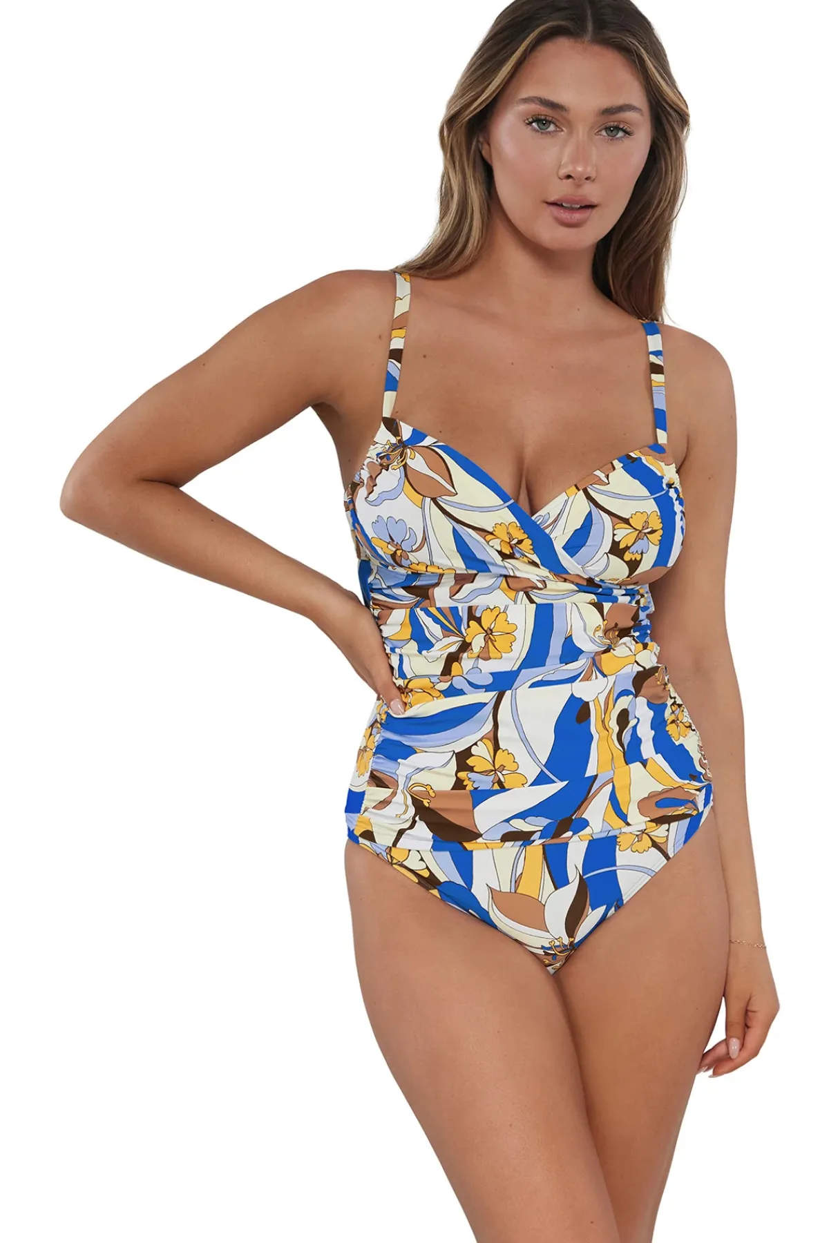 Sunsets Tank|Tankinis-Serena Underwire Tankini Top (E-H Cup)