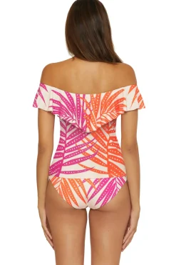 Trina Turk Bandeau|Tankinis-Sheer Tropics Bandeau Tankini Top