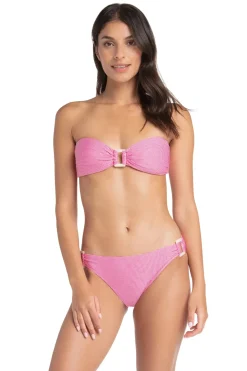 Helen Jon Halter|Bandeau-Shell Ring Bandeau Bikini Top