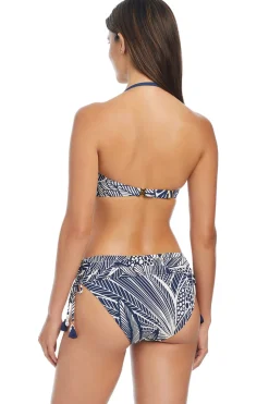 Bleu Rod Beattie Halter|Bandeau-Shirred Bandeau Bikini Top