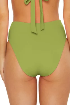 Soluna High Waist|Bikinis-Shirred High Waist Bikini Bottom