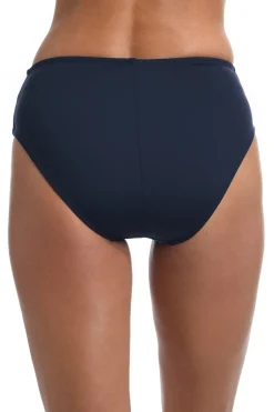 La Blanca High Waist|Bikinis-Shirred Sash Front High Waist Bikini Bottom