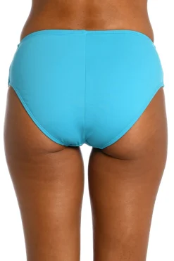 La Blanca High Waist|Bikinis-Shirred Sash Front High Waist Bikini Bottom