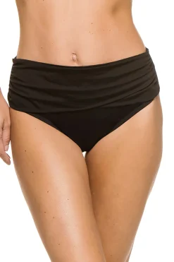 La Blanca High Waist|Bikinis-Shirred Sash Front High Waist Bikini Bottom