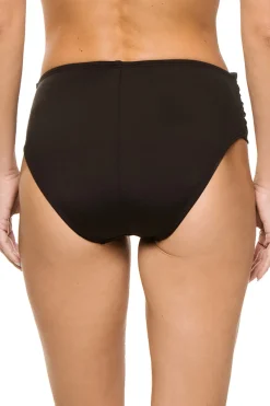 La Blanca High Waist|Bikinis-Shirred Sash Front High Waist Bikini Bottom