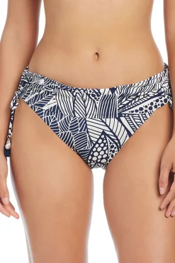 Bleu Rod Beattie Tie Side|Hipster-Shirred Tie Side Hipster Bikini Bottom