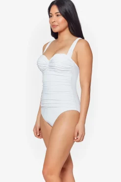 Bleu Rod Beattie Tank|One Pieces-Shirred Underwire One Piece Swimsuit