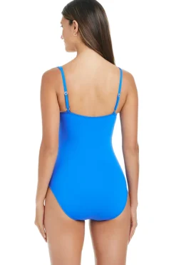 Bleu Rod Beattie One Pieces-Shirred Underwire One Piece Swimsuit