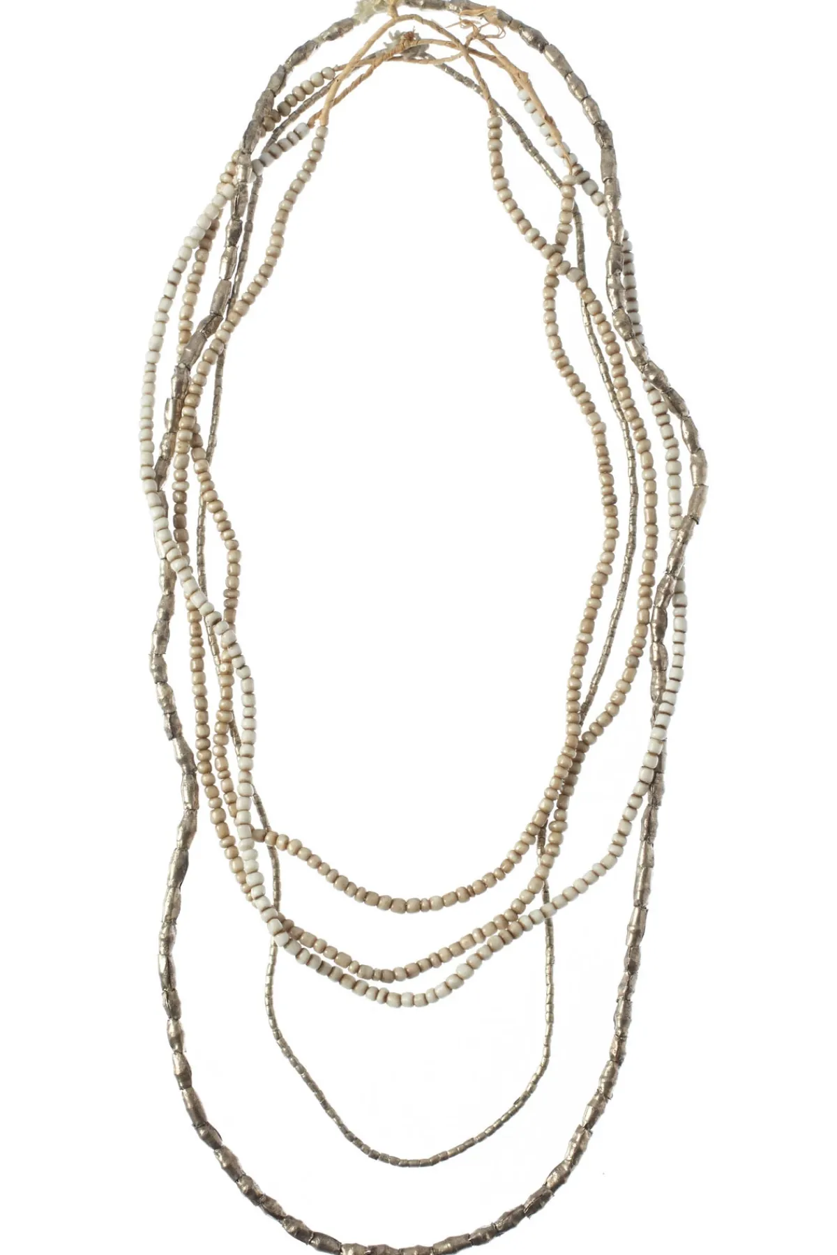 Twine & Twig Jewelry-Shore Layers Metallic Bead Necklace