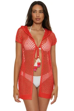 Lucky Brand Tunics-Short Sleeve Crochet Tunic