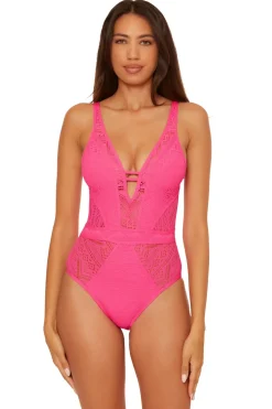Becca by Rebecca Virtue Plunge|One Pieces-Show & Tell Plunge One Piece Swimsuit