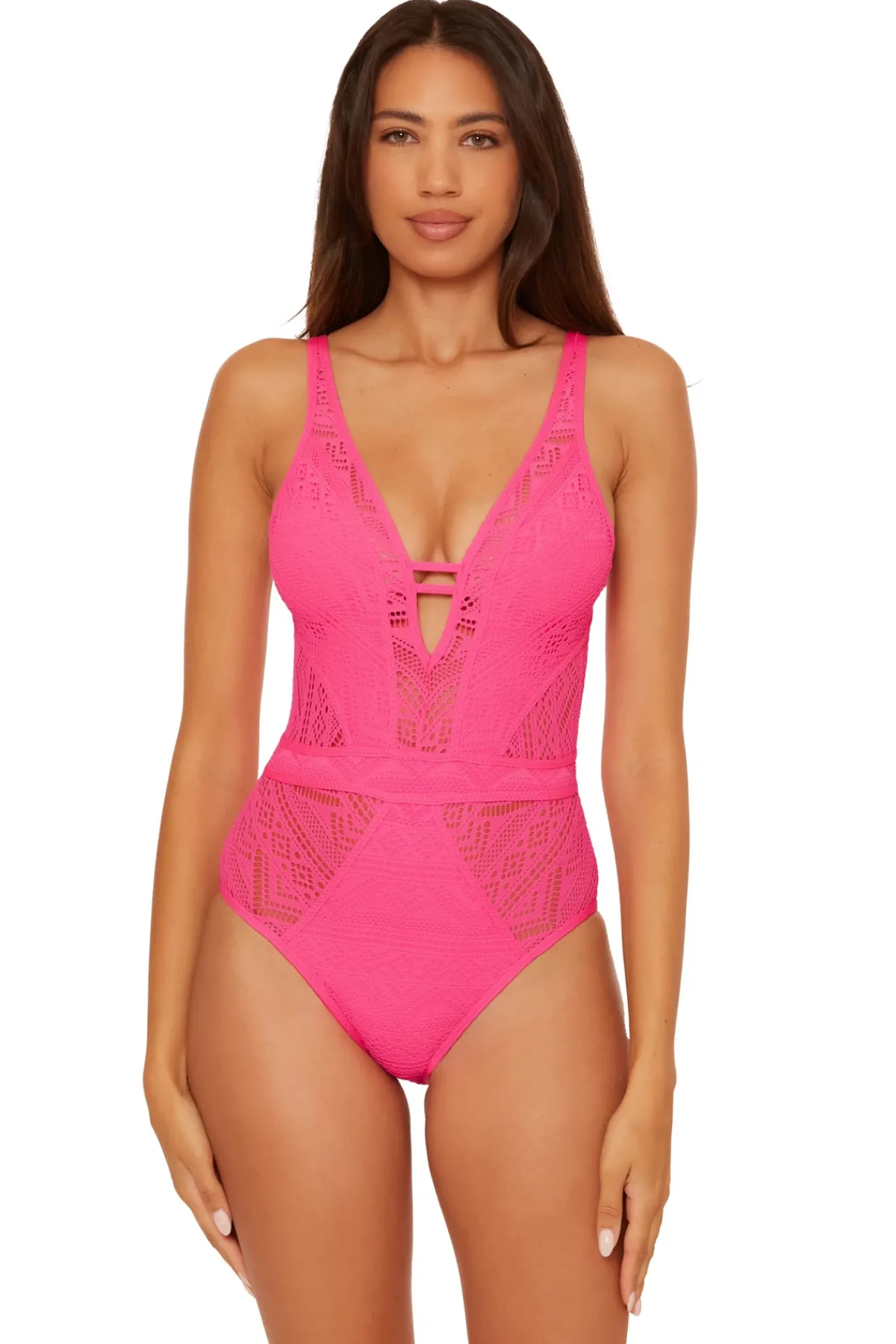 Becca by Rebecca Virtue Plunge|One Pieces-Show & Tell Plunge One Piece Swimsuit