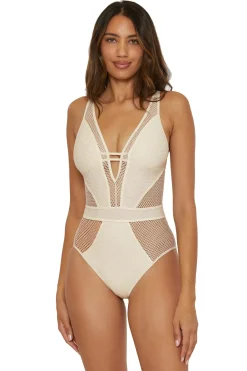 Becca by Rebecca Virtue Monokini / Cut Out|Plunge-Show & Tell Plunge One Piece Swimsuit