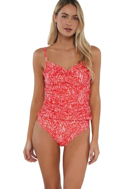 Sunsets Tank|Tankinis-Simone Convertible Strap Tankini Top