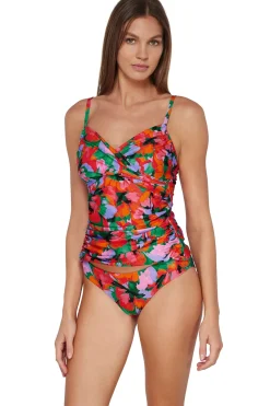 Sunsets Tank|Tankinis-Simone Convertible Strap Tankini Top