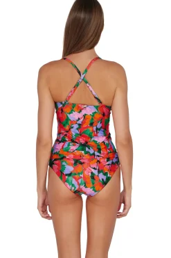 Sunsets Tank|Tankinis-Simone Convertible Strap Tankini Top