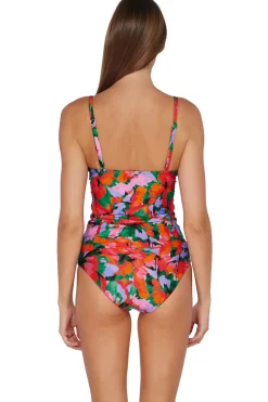 Sunsets Tank|Tankinis-Simone Convertible Strap Tankini Top