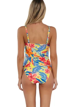 Sunsets Tank|Tankinis-Simone Convertible Strap Tankini Top