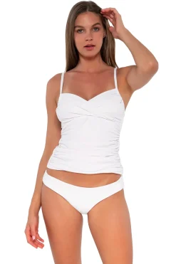 Sunsets Tank|Tankinis-Simone Convertible Strap Tankini Top