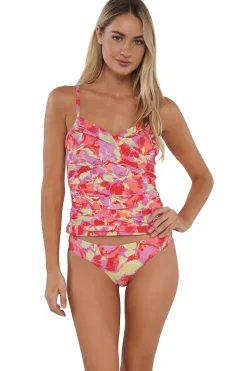 Sunsets Tank|Tankinis-Simone Convertible Strap Tankini Top