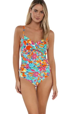 Sunsets Tank|Tankinis-Simone Convertible Strap Tankini Top