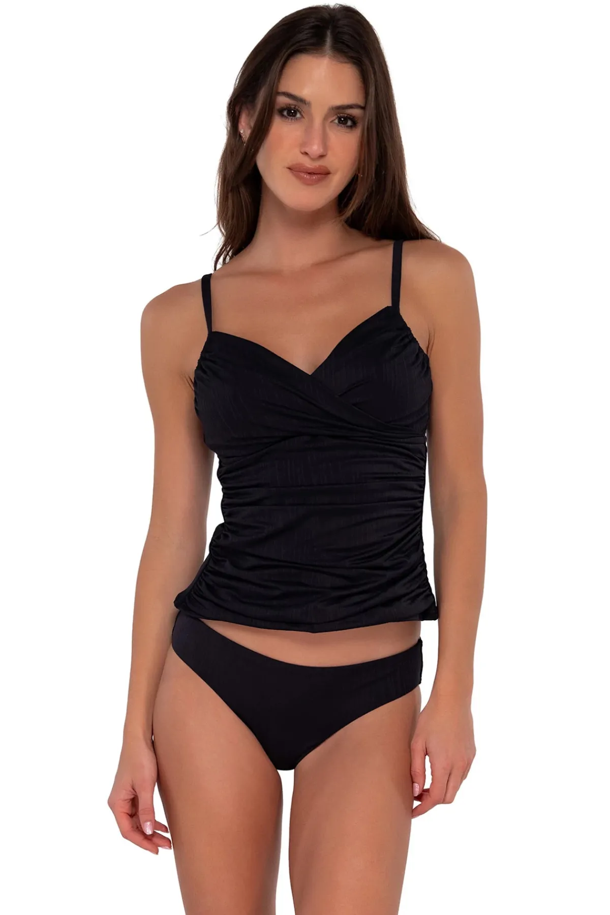 Sunsets Tank|Tankinis-Simone Convertible Strap Tankini Top