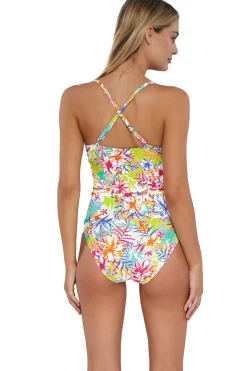 Sunsets Tank|Tankinis-Simone Convertible Strap Tankini Top